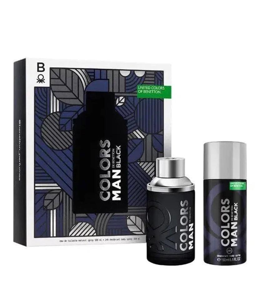 Estuche Benetton Colors Man Black 2 Pcs Hombre Edt