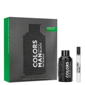 Estuche Benetton Colors Man Black Intense 2 Pcs Hombre Edp
