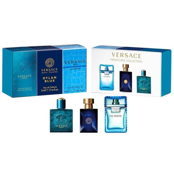 Set De Miniatura Versace Men 3 Pcs Hombre Edt