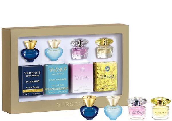 Set De Miniatura Versace 4 Pcs Mujer Edt