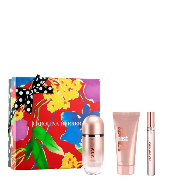 Set 212 Vip Rosé Carolina Herrera 3 Pcs Edp Mujer