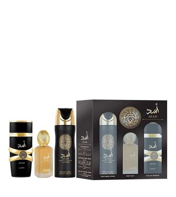 Set Asad De Lattafa 3 Pcs Edp Hombre