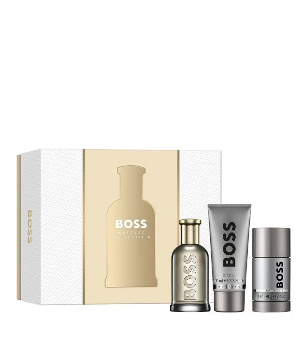 Set Boss Bottled De Hugo Boss 3 Pcs Hombre Edp