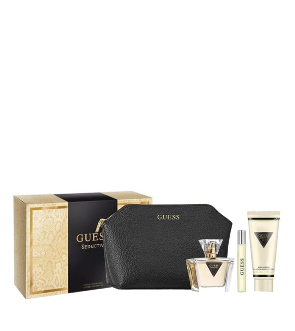 Set Guess Seductive Bolso Edt 4 Pcs Mujer